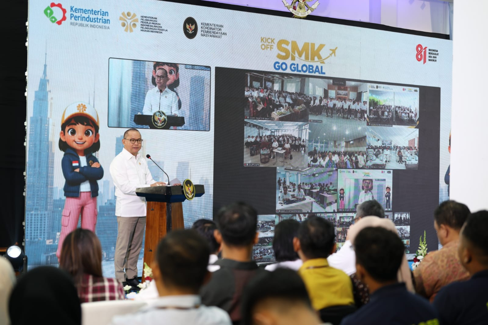 Menteri Mukhtarudin Buka Kick Off SMK Go Global, Tingkatkan Kapasitas Pekerja Migran Terampil Mendunia